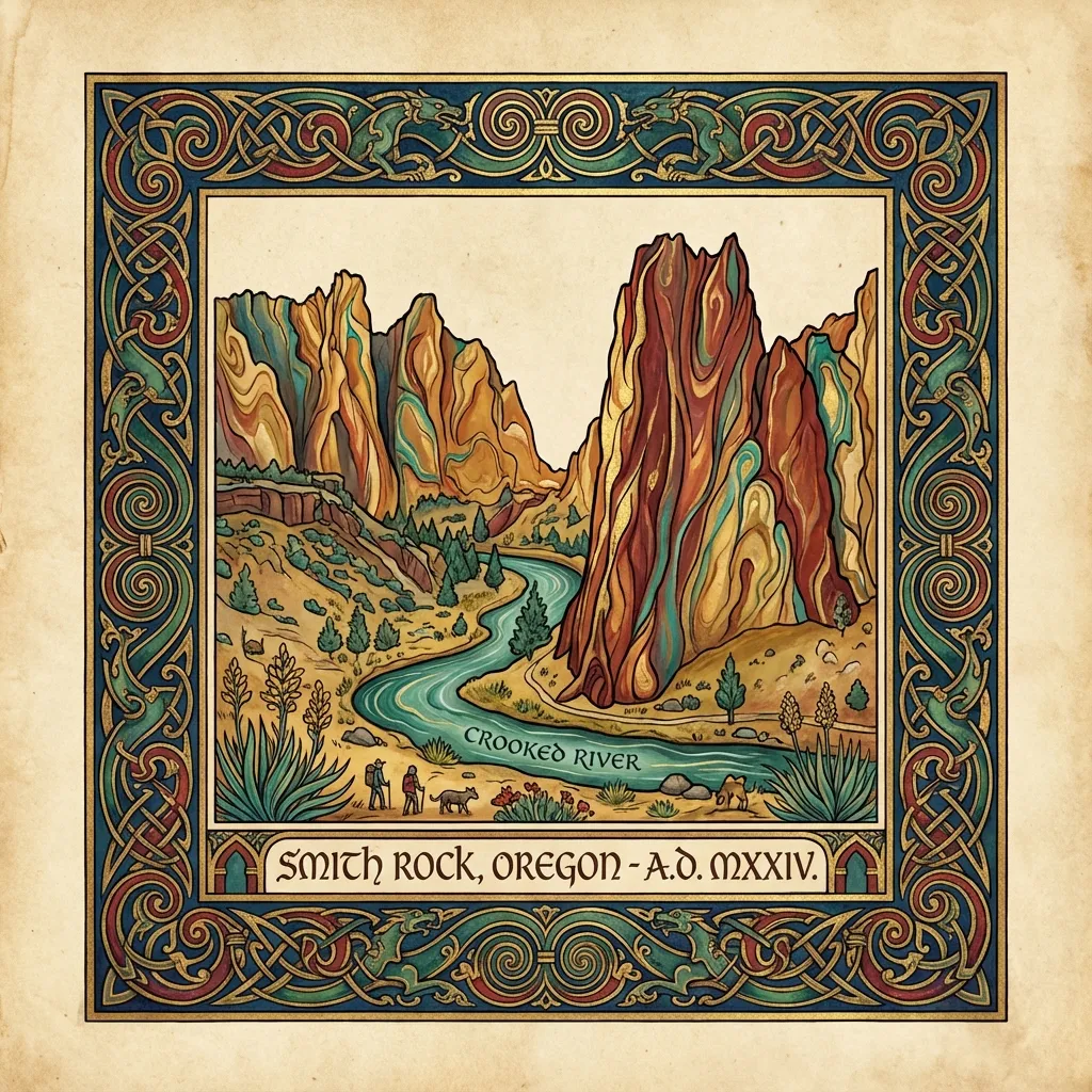 Smith Rock Red Volcanic Tuff & Crooked River