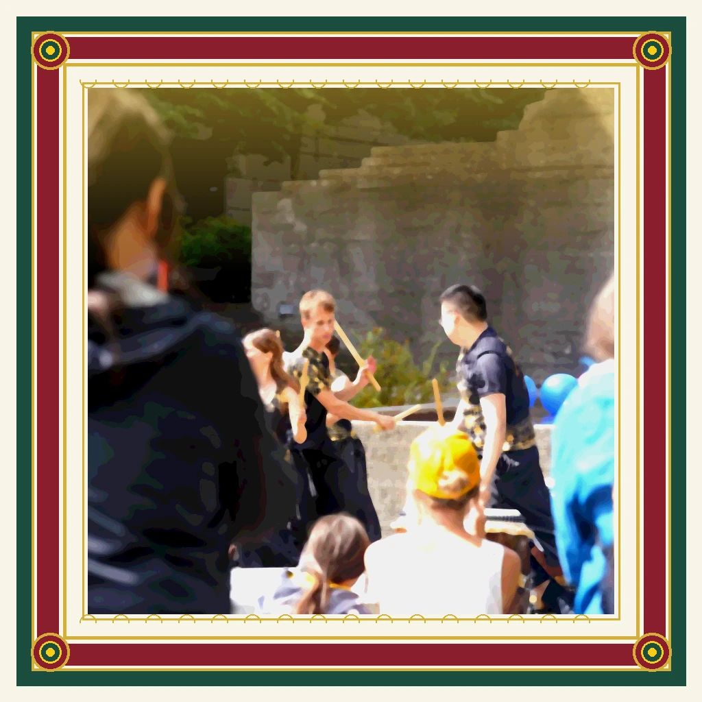 Echoes of Ceremony in Stone Courtyard