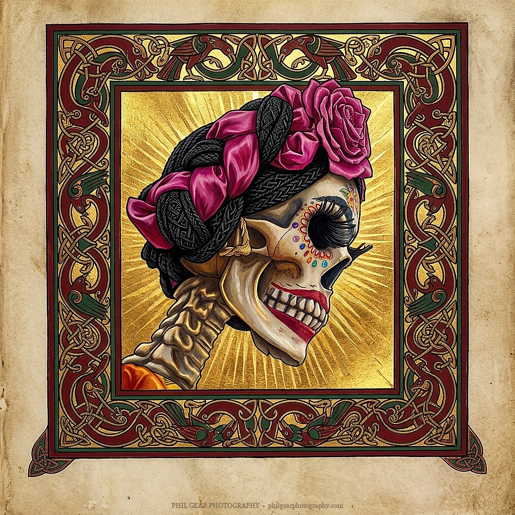 Día de los Muertos — La Catrina with Rose Crown