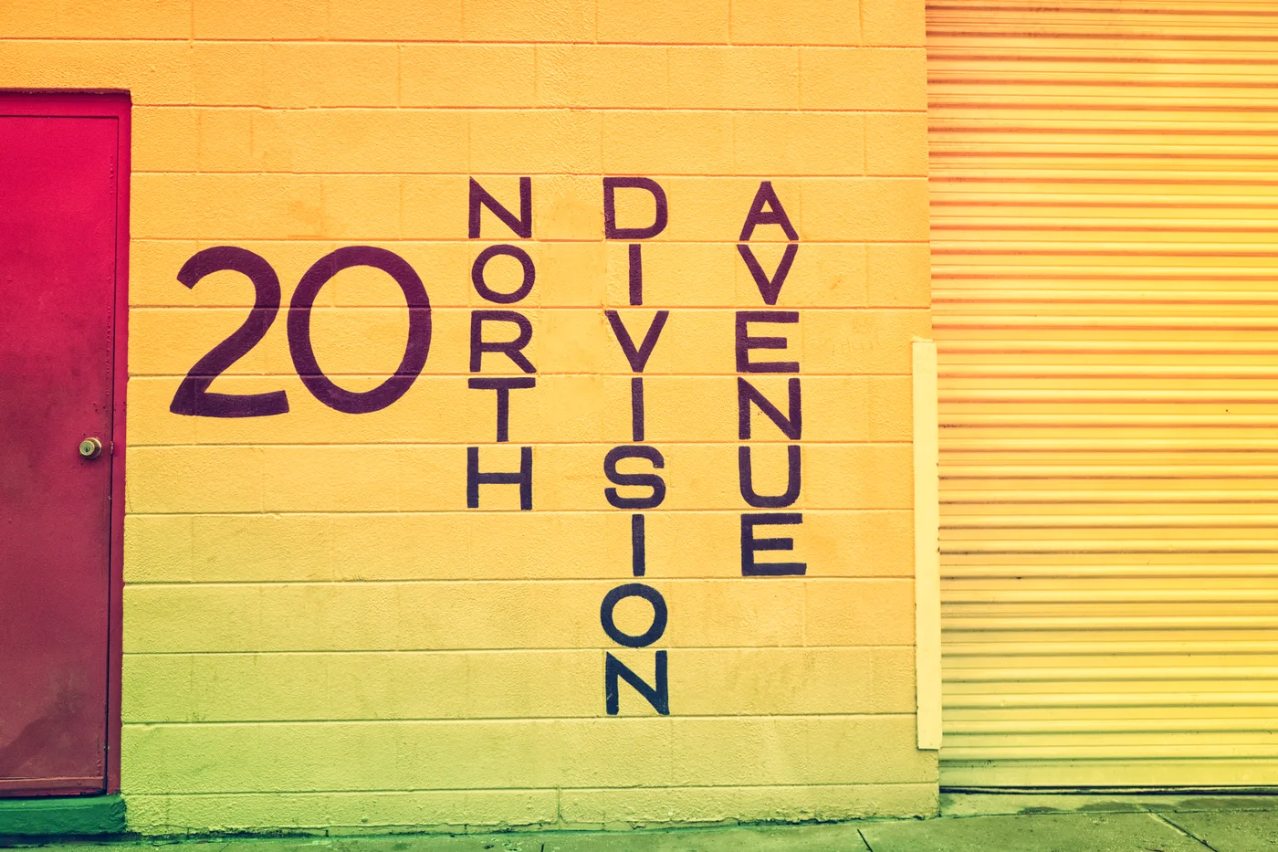 Two-Lane Heritage: 20 North Division Avenue Mid-Century Typography